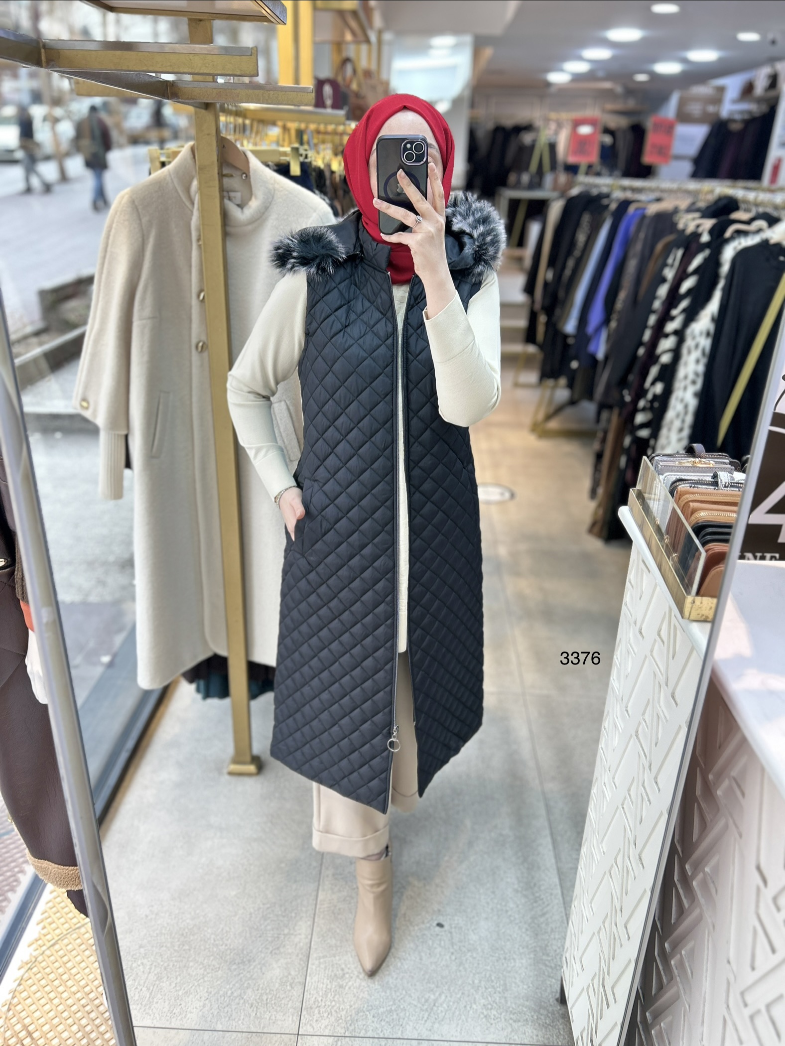 3376 Kapitone Yelek - Görsel 2