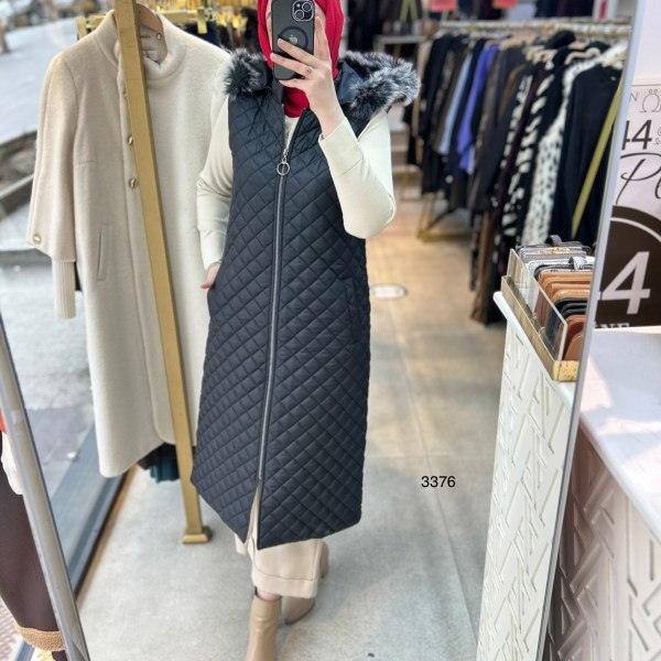 3376 Kapitone Yelek - Görsel 1