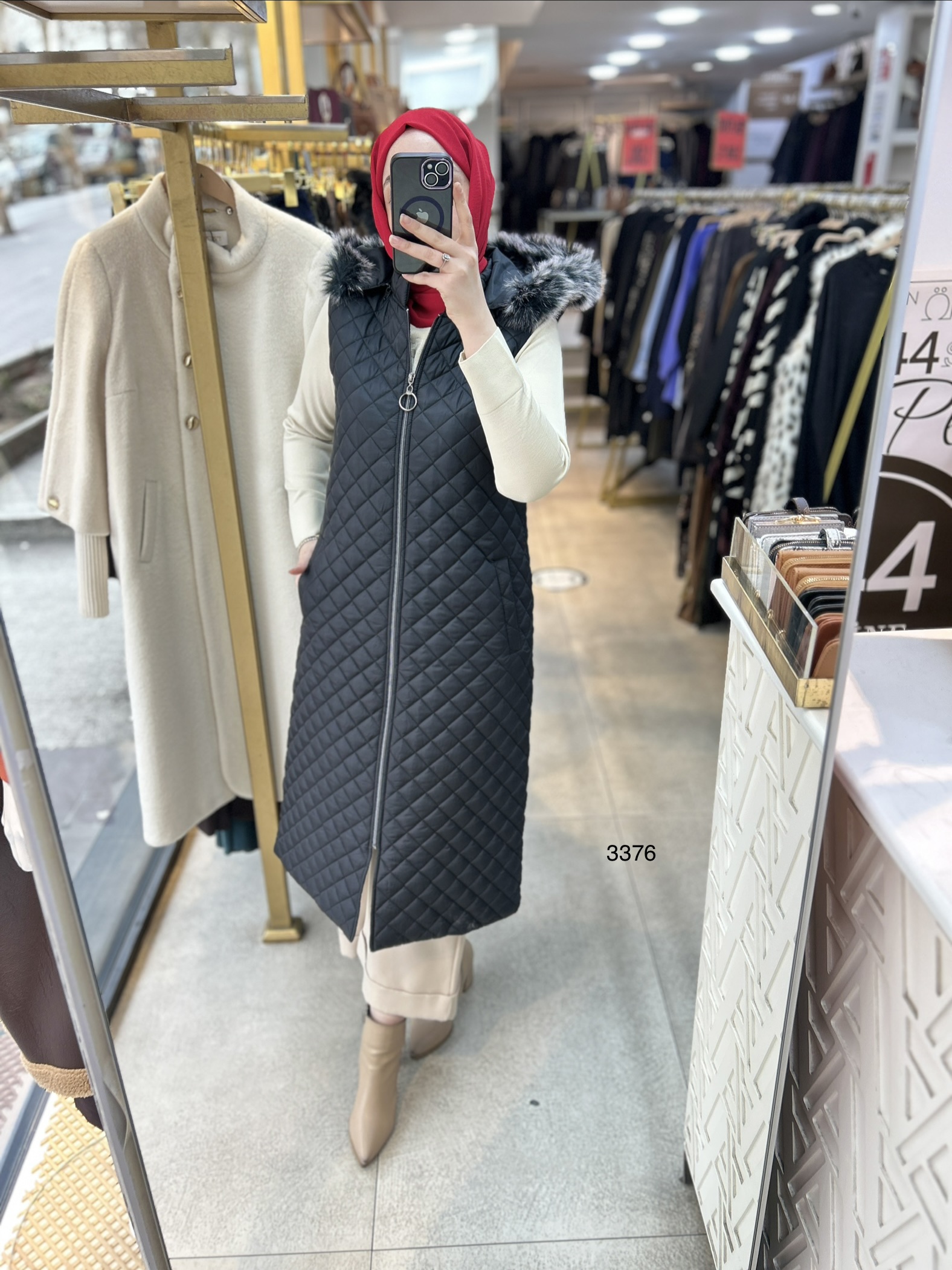 3376 Kapitone Yelek - Görsel 1