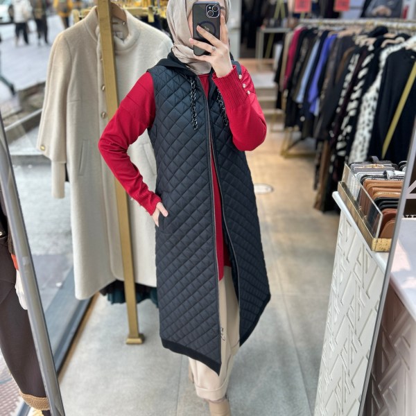 8355 Kapitone Yelek - Görsel 3