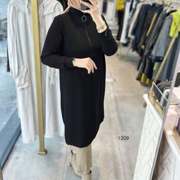 1209 Ribanalı Fermuarlı Tunik - Görsel 30
