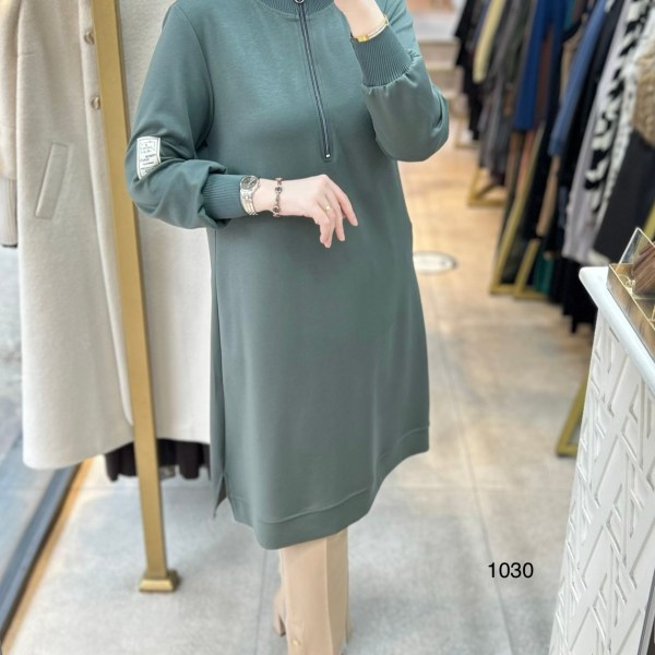 1030 Ribana Detaylı Tunik - Görsel 4