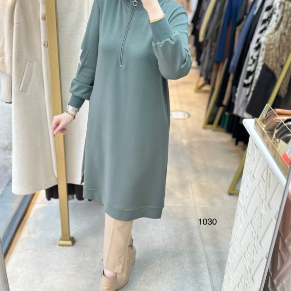 1030 Ribana Detaylı Tunik - Görsel 2