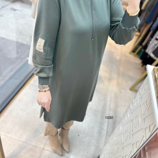 1030 Ribana Detaylı Tunik - Görsel 5