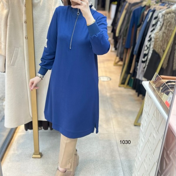 1030 Ribana Detaylı Tunik - Görsel 6