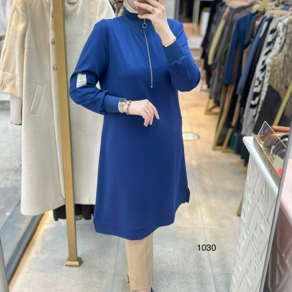 1030 Ribana Detaylı Tunik - Görsel 7