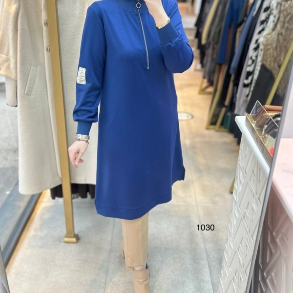 1030 Ribana Detaylı Tunik - Görsel 22