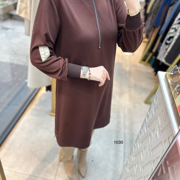 1030 Ribana Detaylı Tunik - Görsel 11