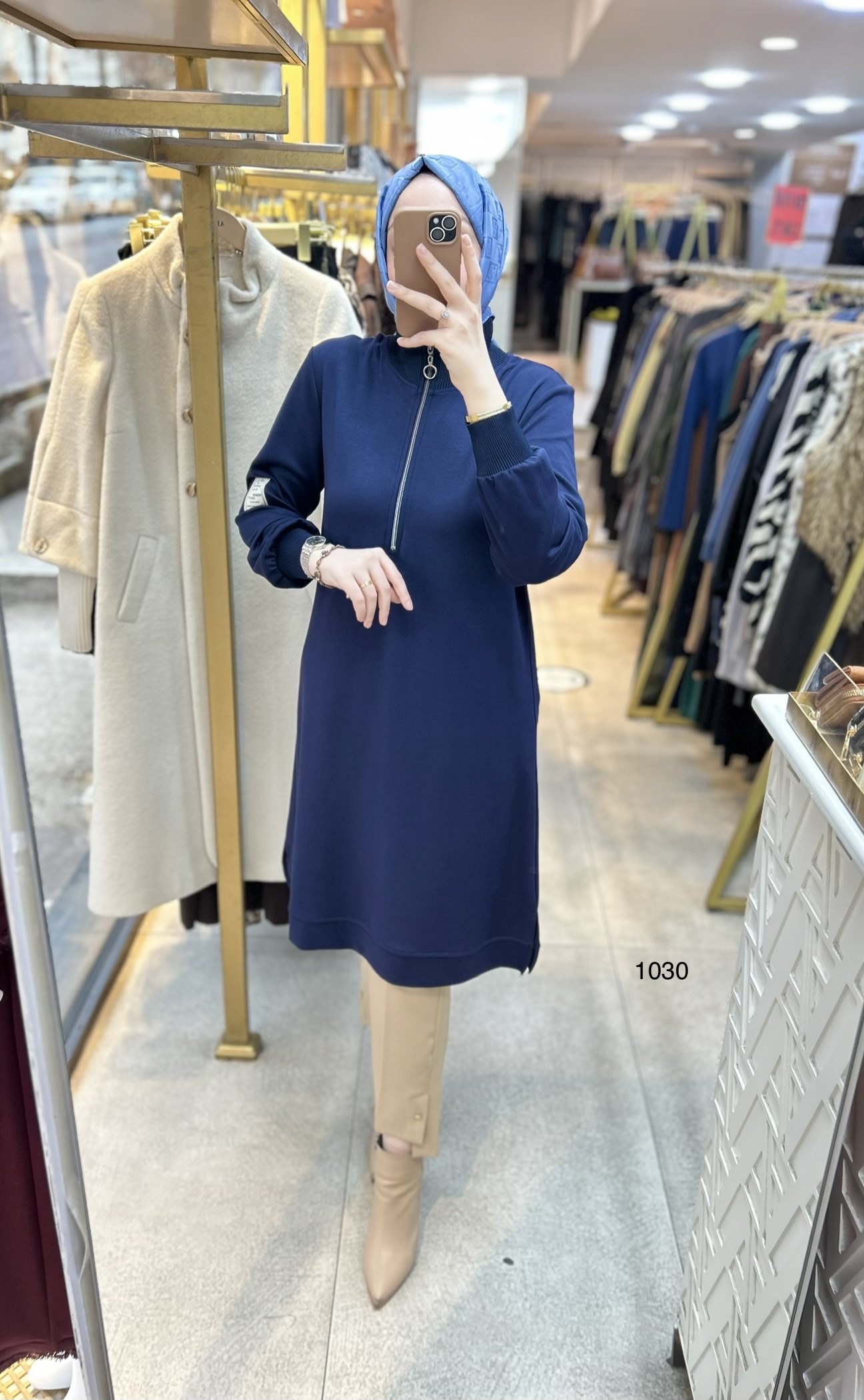 1030 Ribana Detaylı Tunik