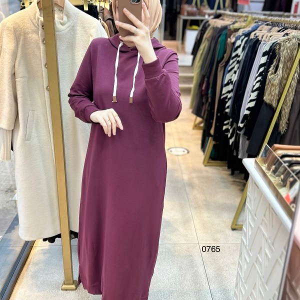 0765 Kapüşonlu Spor Elbise - Görsel 13