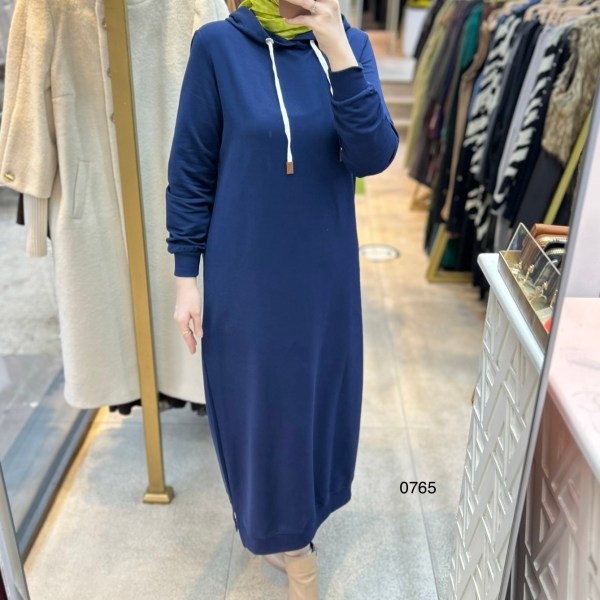 0765 Kapüşonlu Spor Elbise - Görsel 9