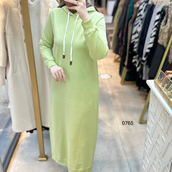 0765 Kapüşonlu Spor Elbise - Görsel 1