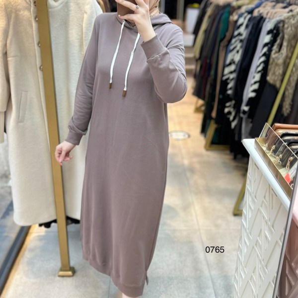 0765 Kapüşonlu Spor Elbise - Görsel 7