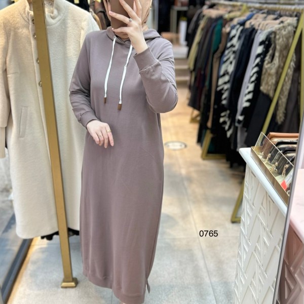 0765 Kapüşonlu Spor Elbise - Görsel 8