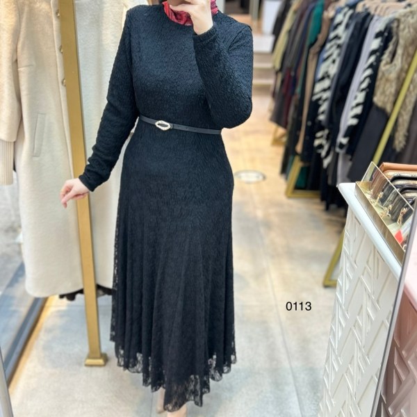 0113 Güpürlü Elbise - Görsel 1