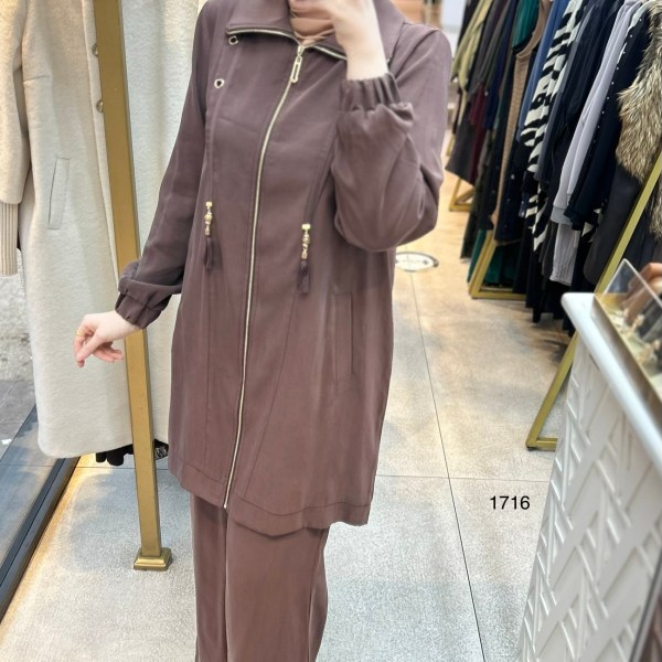 1716 Fermuarlı Gömlek Yaka Takım - Görsel 15