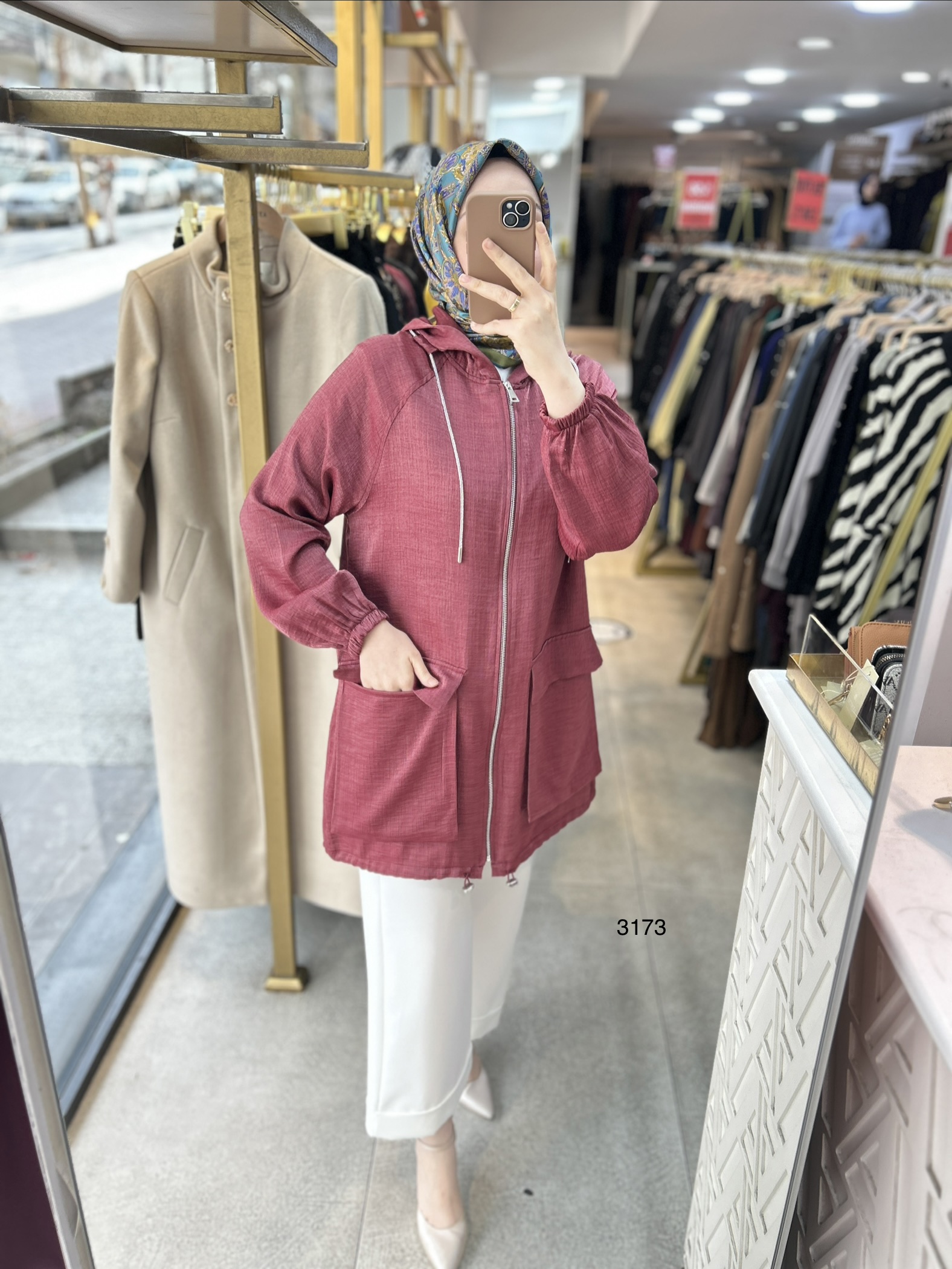 3173 Cepli Fermuarlı Kap - Görsel 1