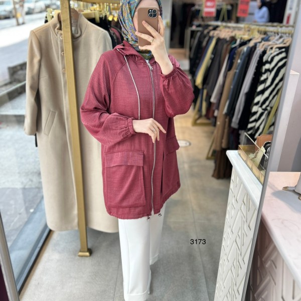 3173 Cepli Fermuarlı Kap - Görsel 3