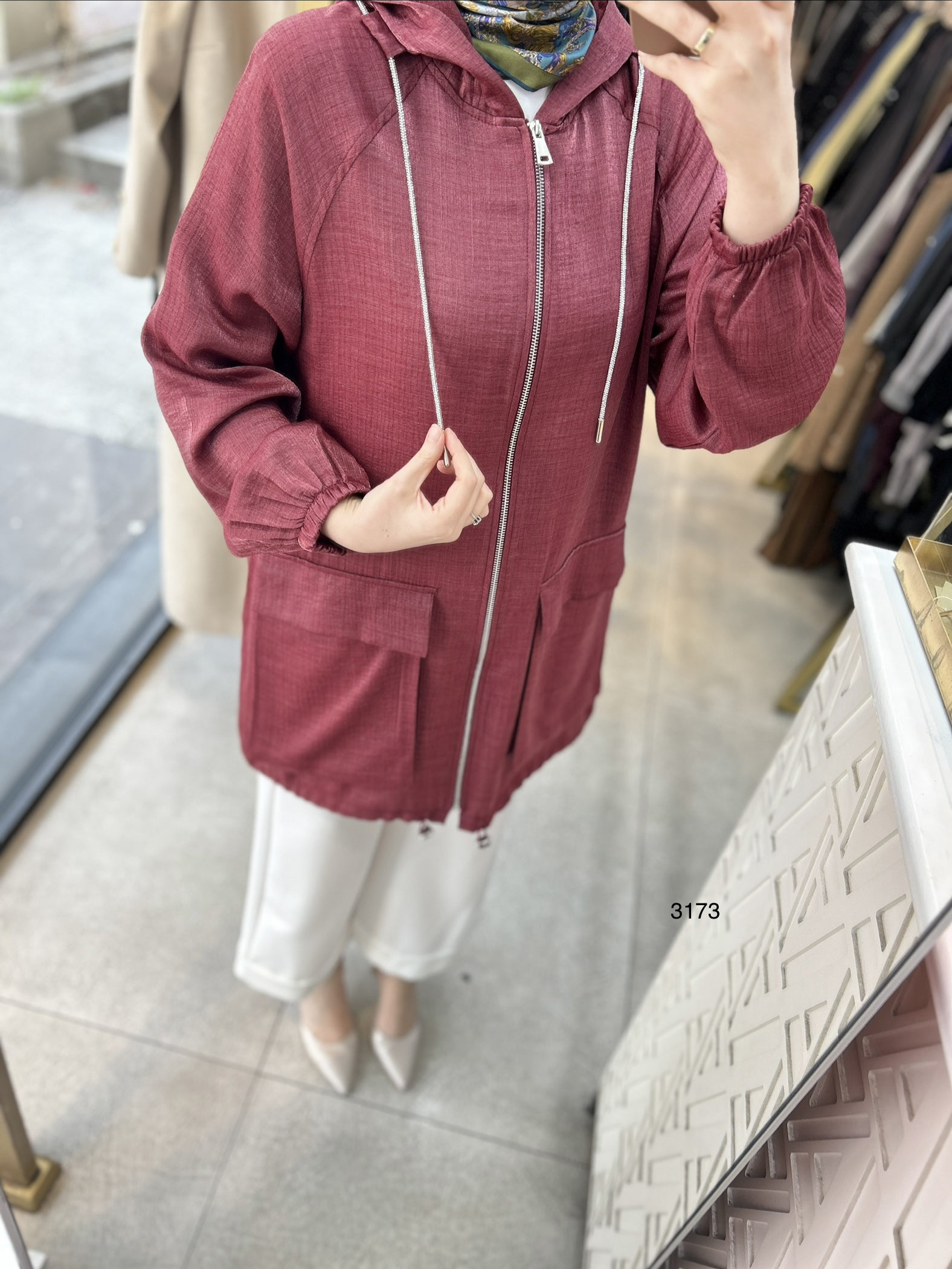 3173 Cepli Fermuarlı Kap - Görsel 8