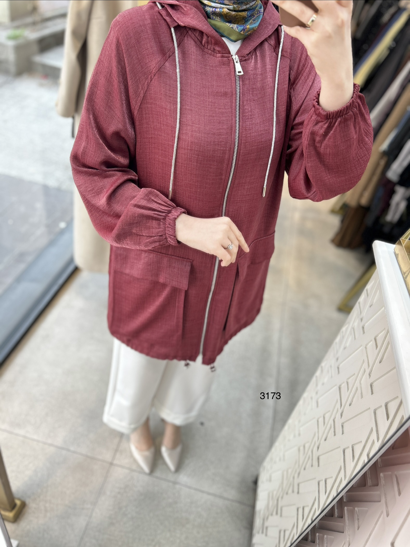 3173 Cepli Fermuarlı Kap - Görsel 7