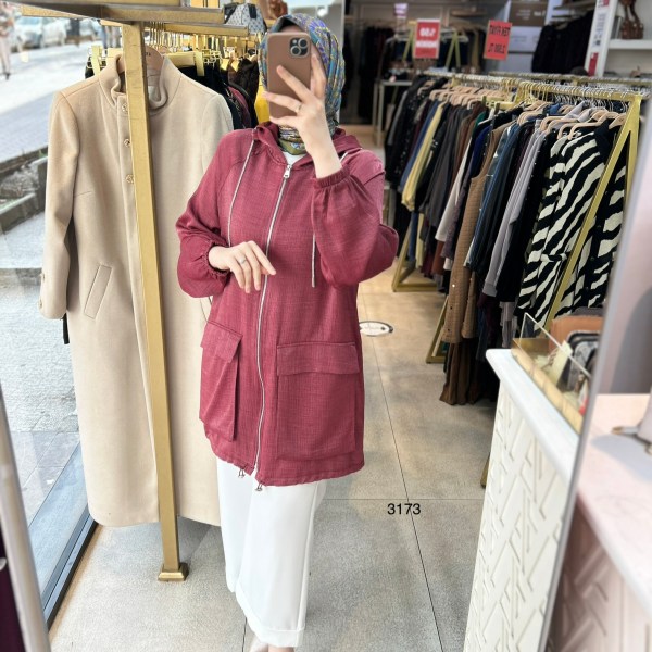 3173 Cepli Fermuarlı Kap - Görsel 4