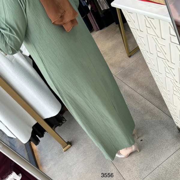 3556 Omuz Aksesuar Detaylı Elbise - Görsel 11