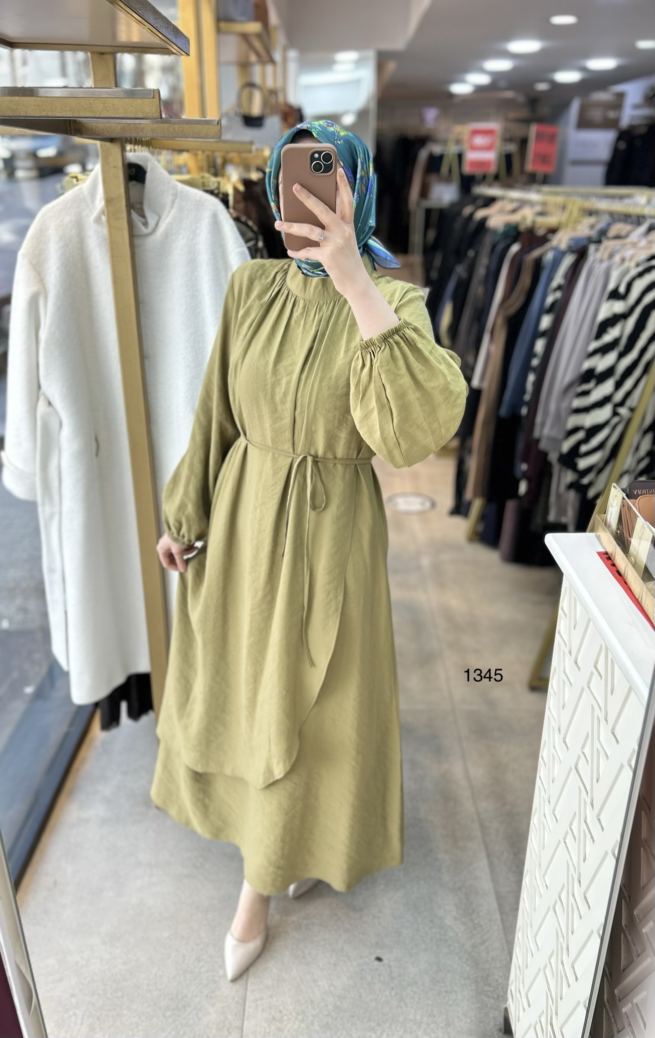 1345 Asimetrik Kesim Elbise