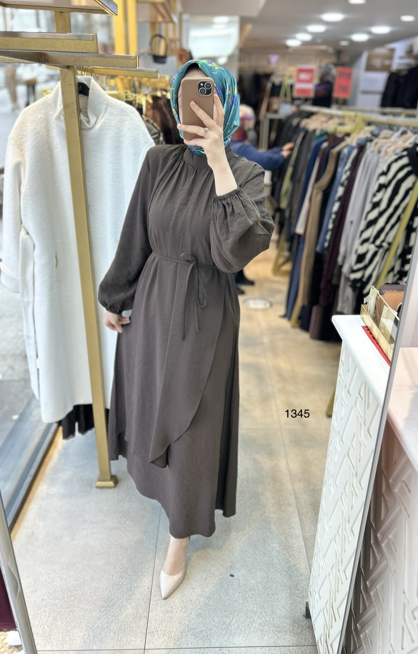 1345 Asimetrik Kesim Elbise