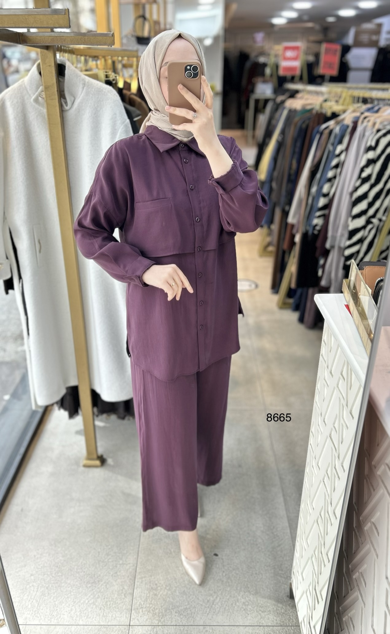 8665 Tencel Kumaş Takım