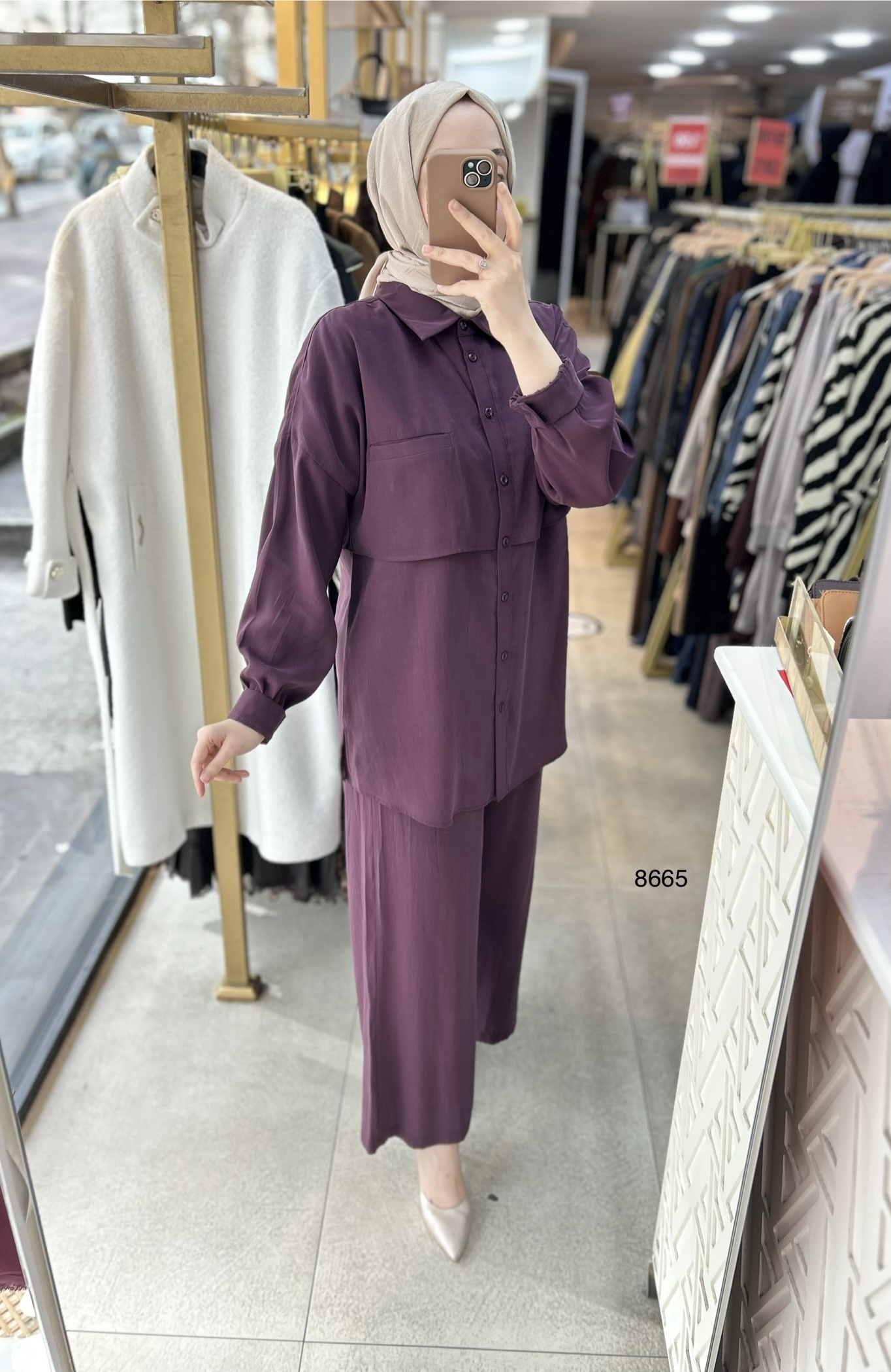 8665 Tencel Kumaş Takım