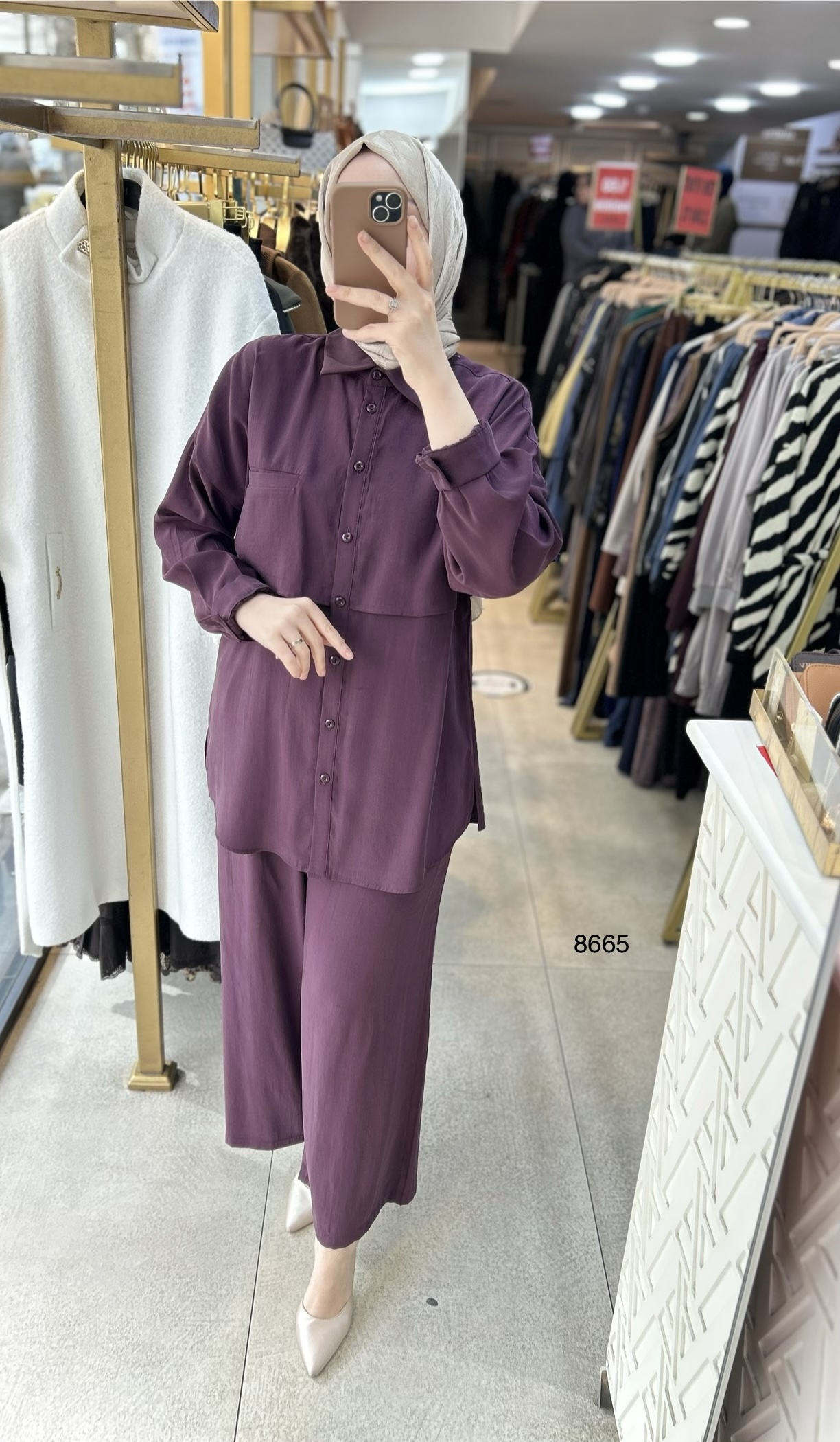 8665 Tencel Kumaş Takım