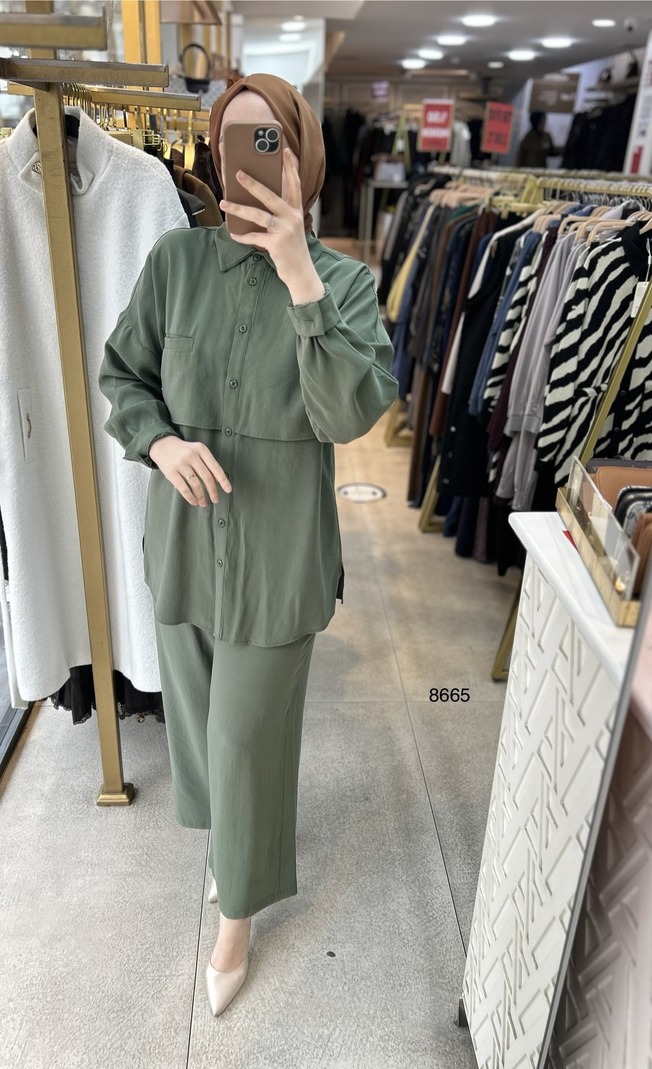 8665 Tencel Kumaş Takım