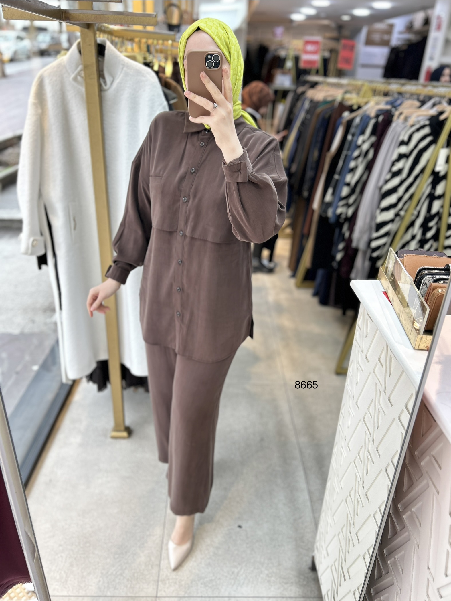 8665 Tencel Kumaş Takım - Görsel 15