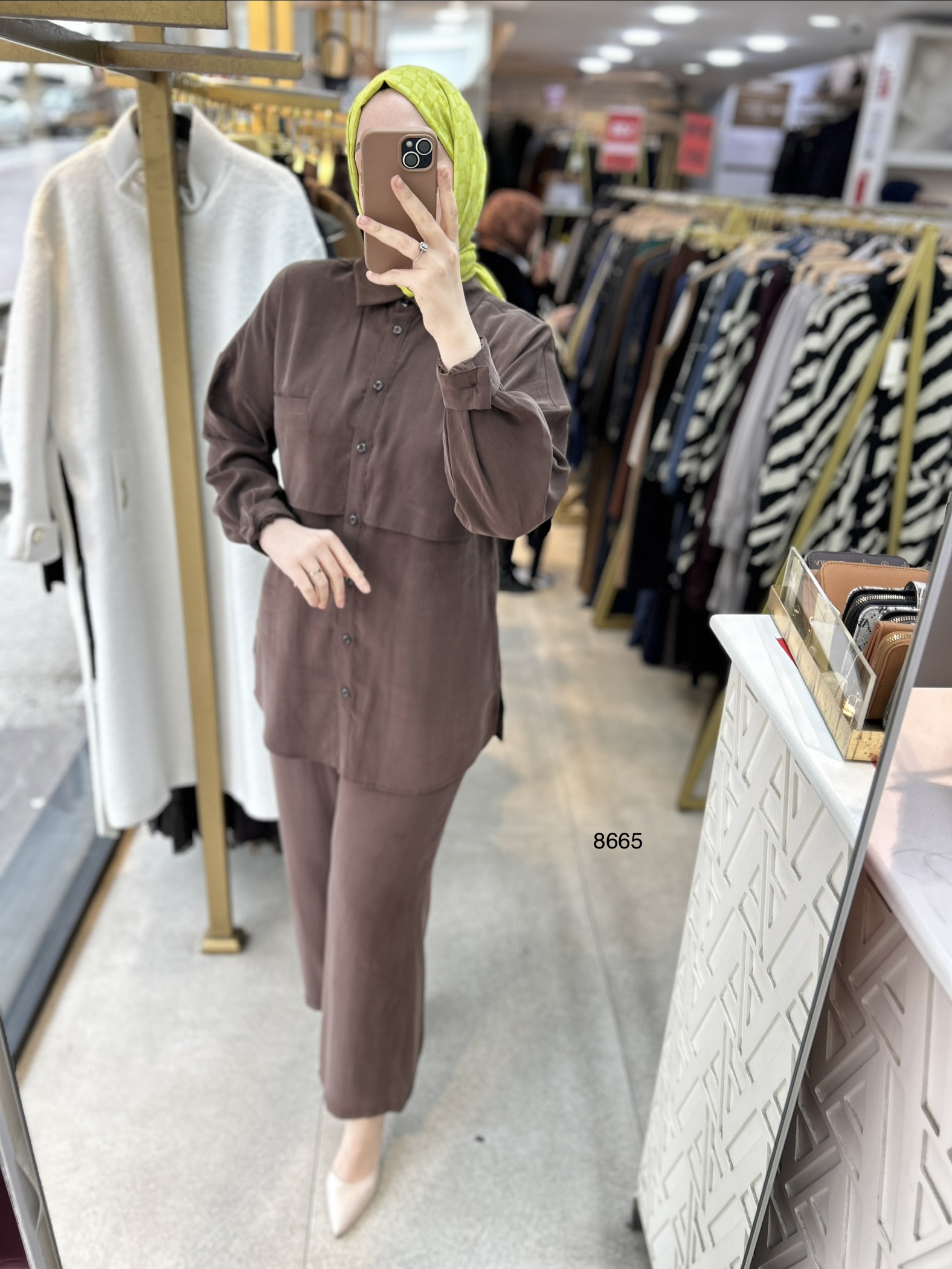 8665 Tencel Kumaş Takım - Görsel 13