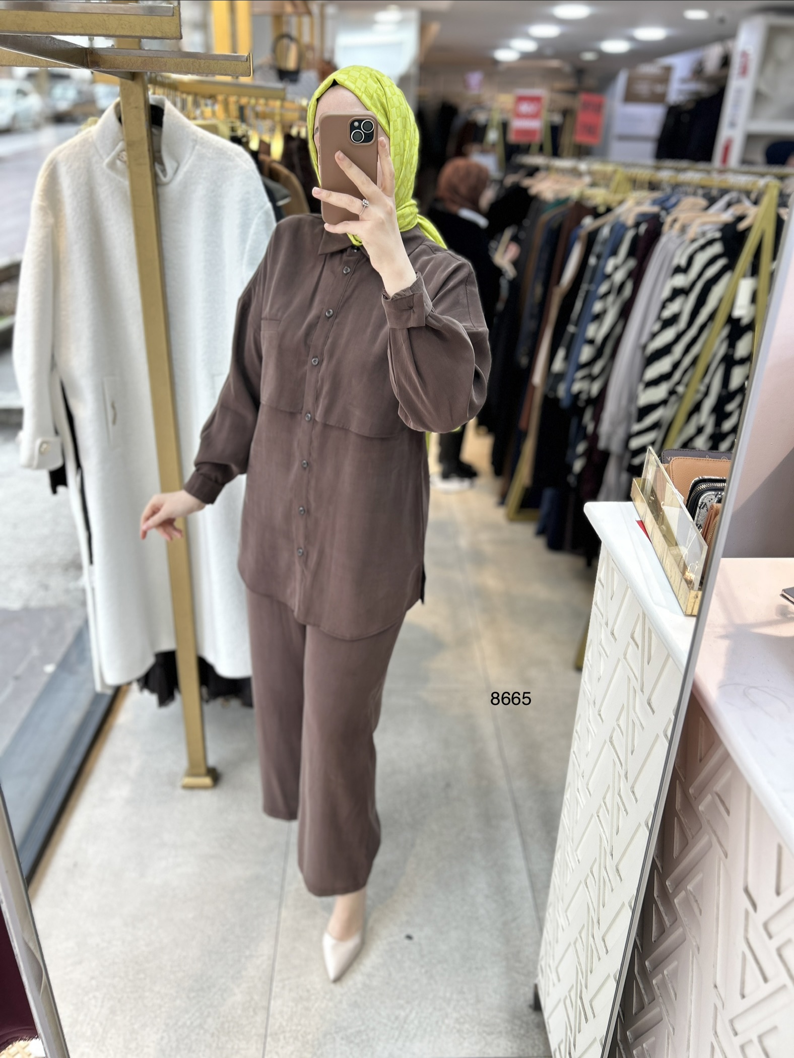 8665 Tencel Kumaş Takım - Görsel 17