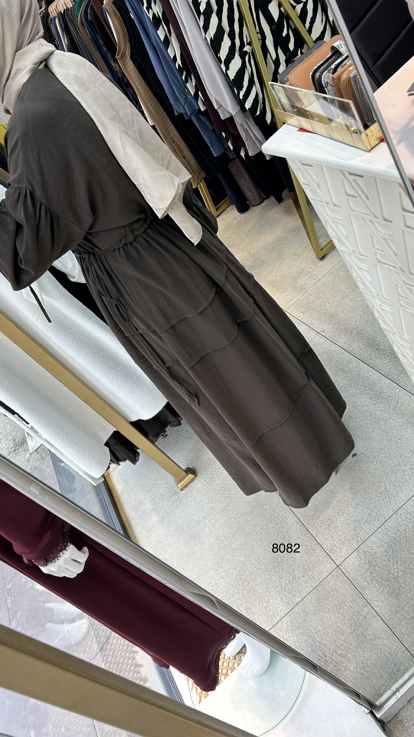 8082 Bağlama Detaylı Elbise