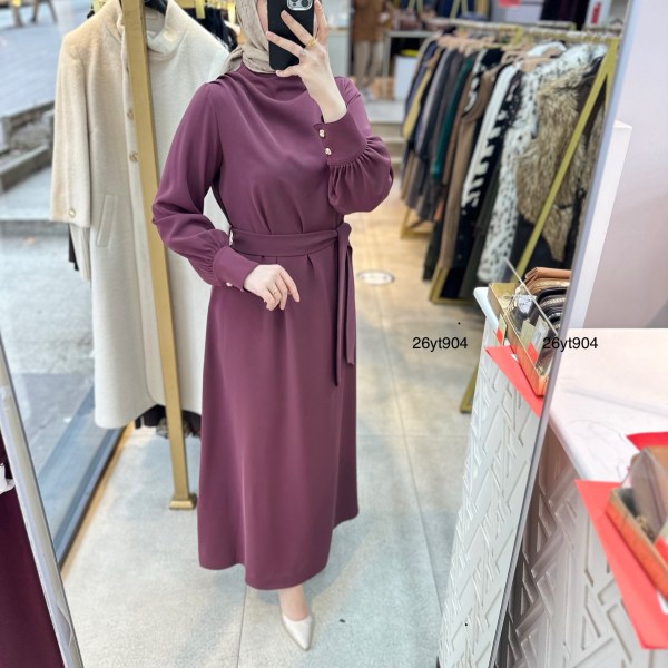 26YT904 Armine Trend Elbise - Görsel 6