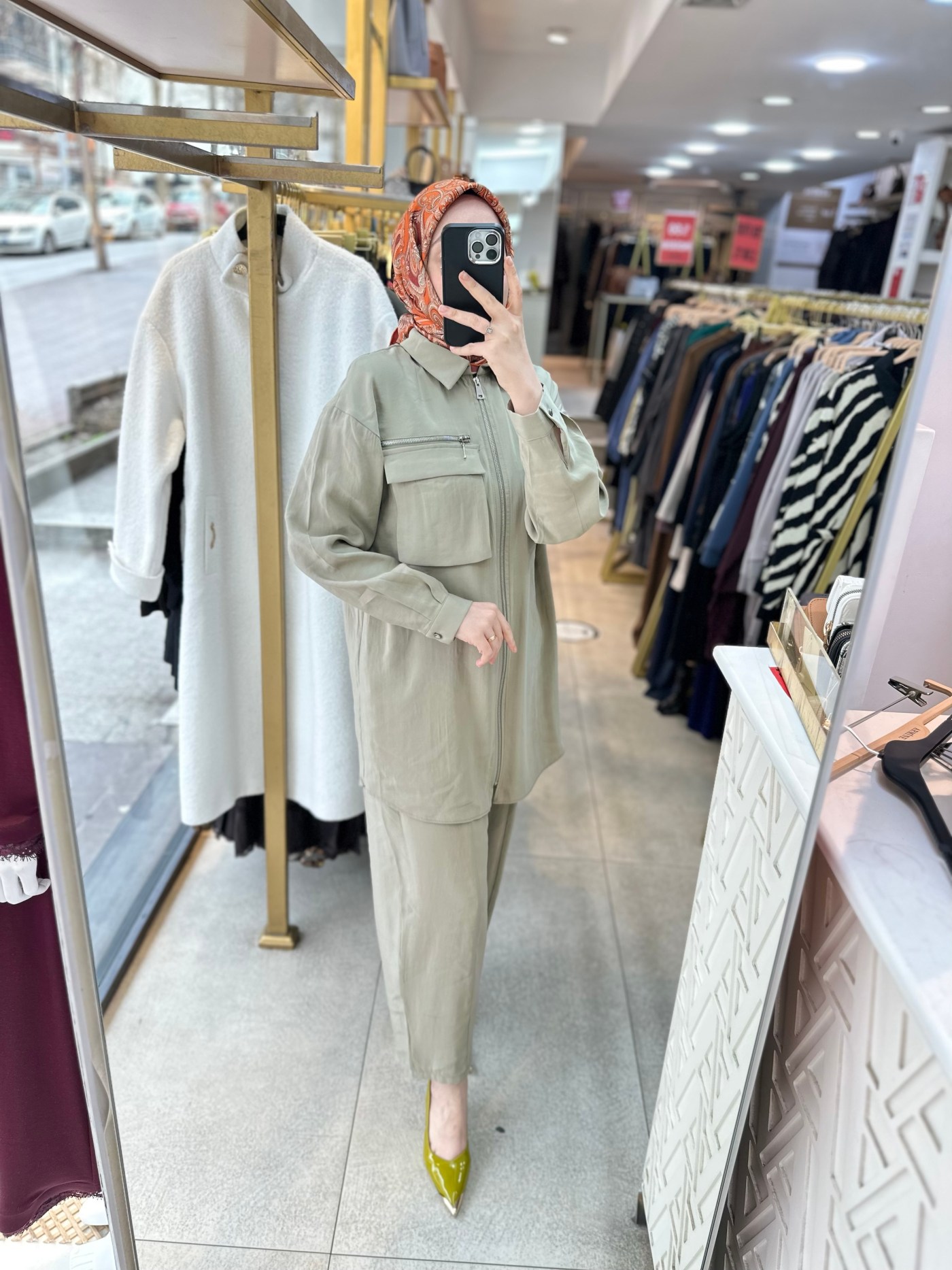 8676 Fermuarlı Tensel Kumaş Spor Takım