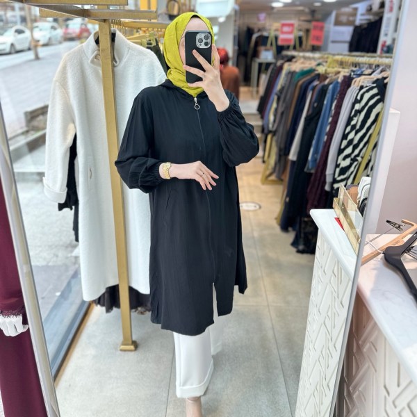 5363 Önden Fermuarlı Kap - Görsel 16