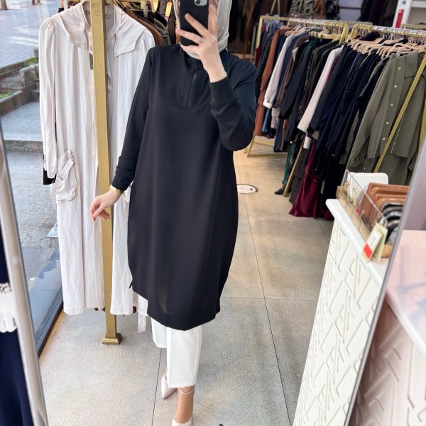 26YT445 Armine Trend Ribanalı Tunik - Görsel 21