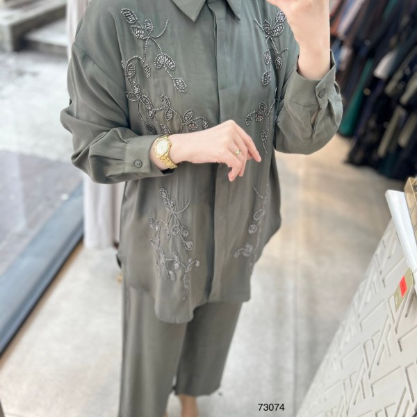 73074 Taş İşlemeli  Takım - Görsel 14