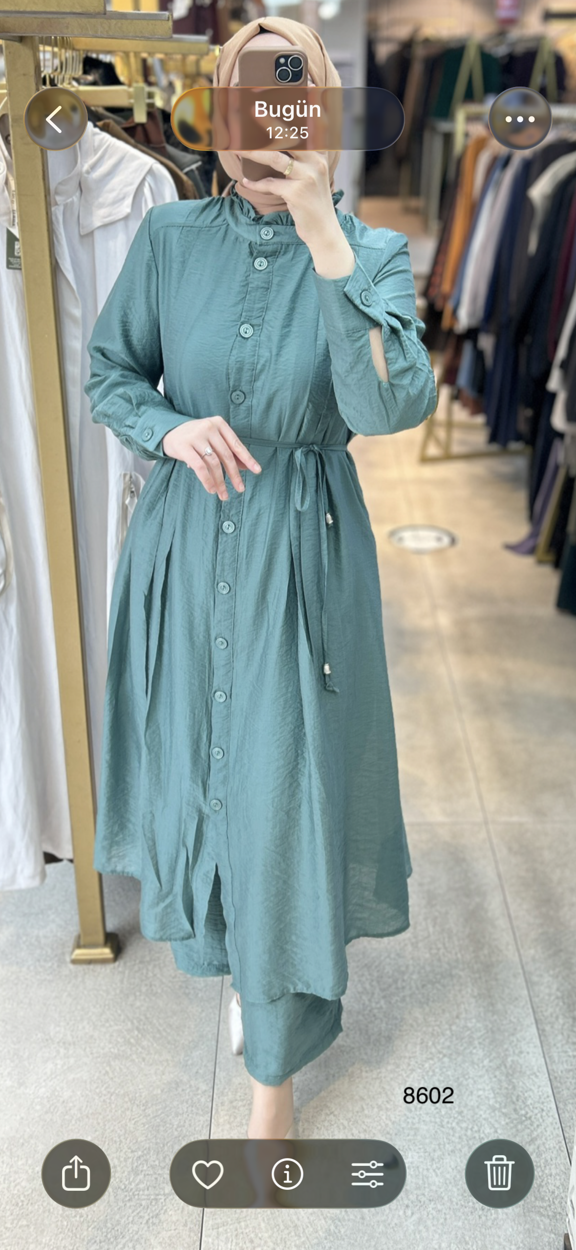 8602 Vual Kumaş Kemerli Takım