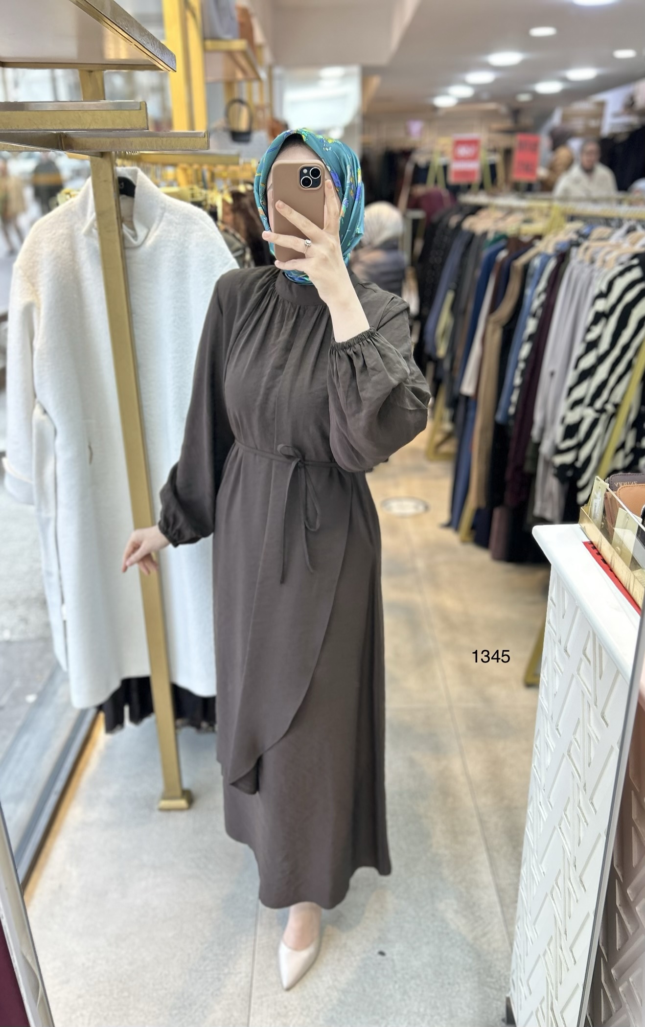 1345 Asimetrik Kesim Elbise