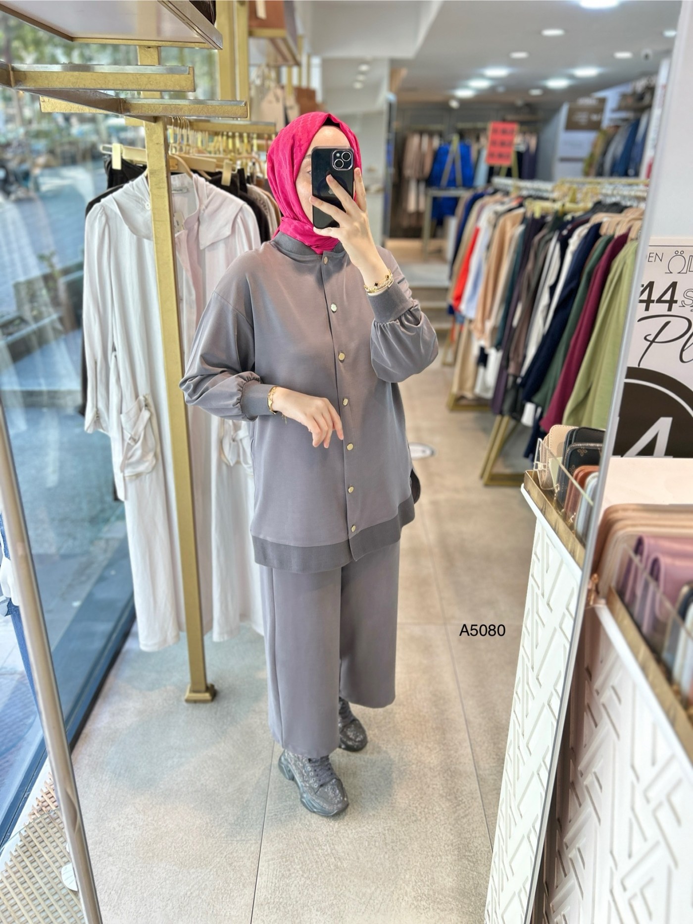 A5080 Ribana Detaylı Oysho Kumaş Takım