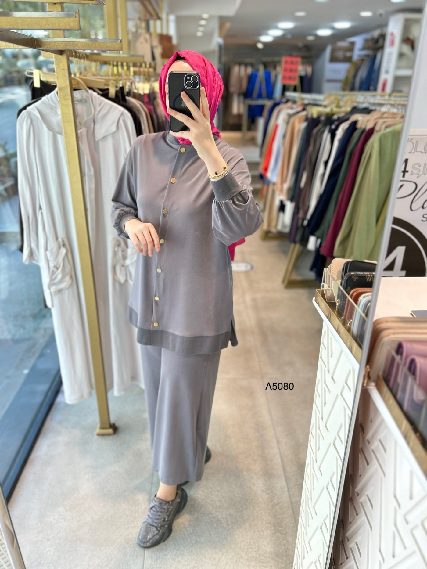 A5080 Ribana Detaylı Oysho Kumaş Takım