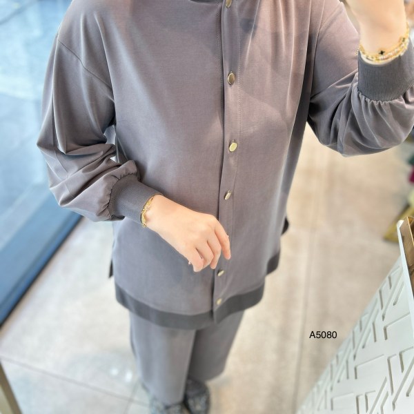 A5080 Ribana Detaylı Oysho Kumaş Takım - Görsel 9