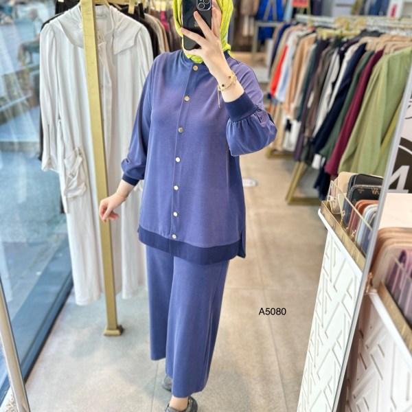 A5080 Ribana Detaylı Oysho Kumaş Takım - Görsel 17