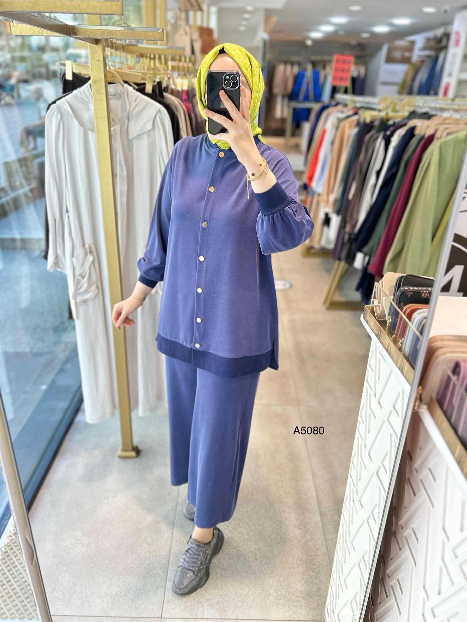 A5080 Ribana Detaylı Oysho Kumaş Takım - Görsel 17