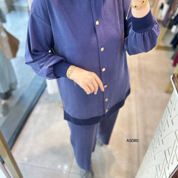 A5080 Ribana Detaylı Oysho Kumaş Takım - Görsel 19