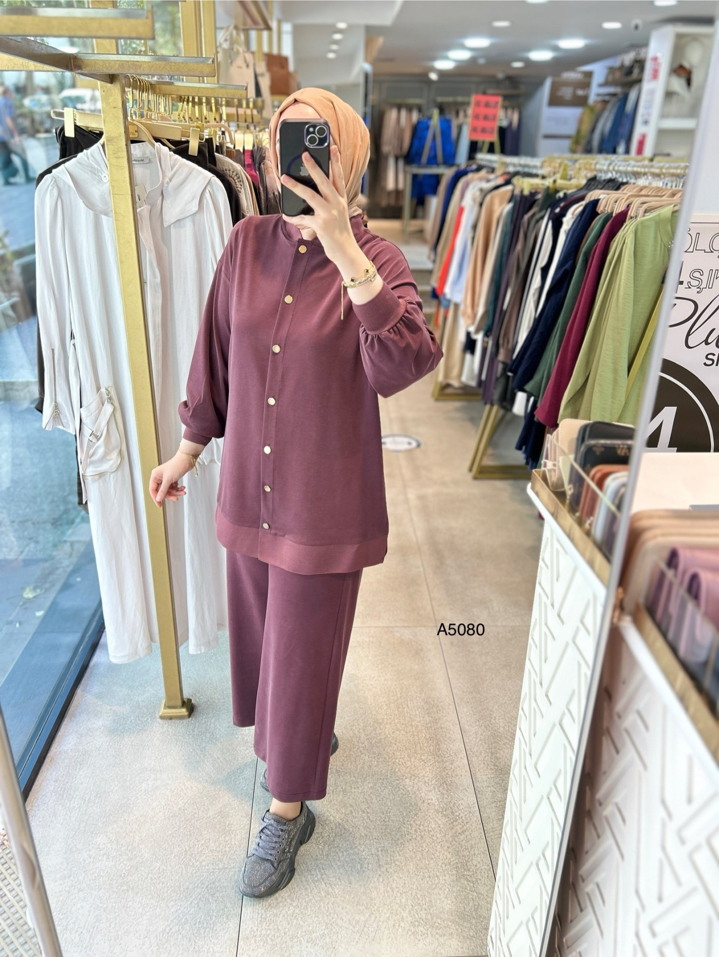 A5080 Ribana Detaylı Oysho Kumaş Takım